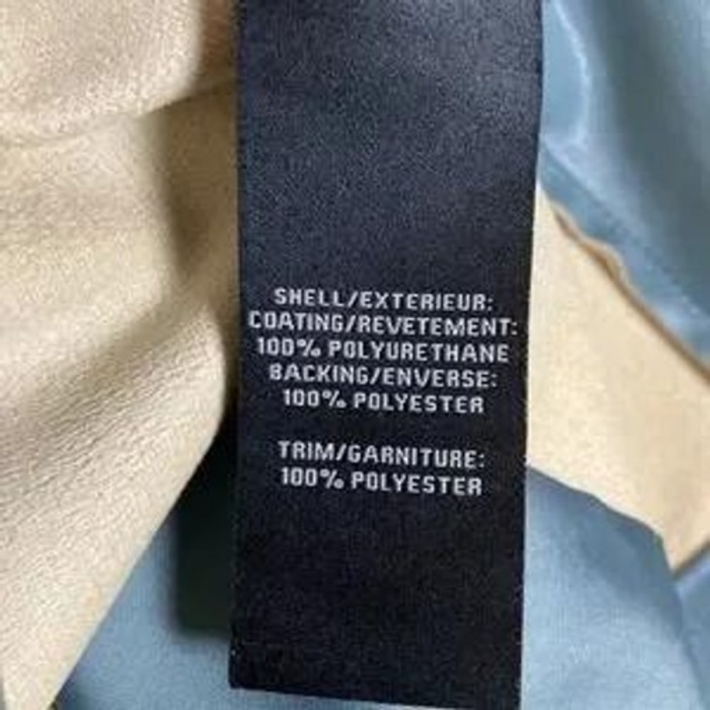 7 For All Mankind Vegan Leather Cargo Pants Women M Slate Blue - Picture 5 of 7